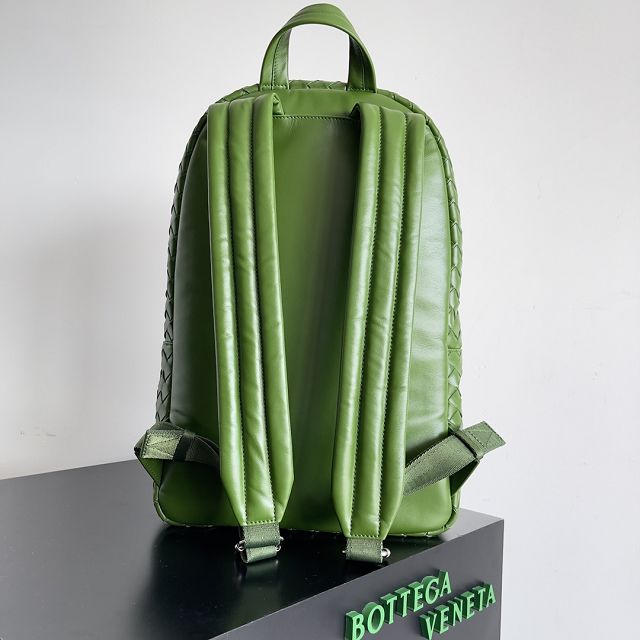 BV original calfskin intrecciato backpack 730728 green
