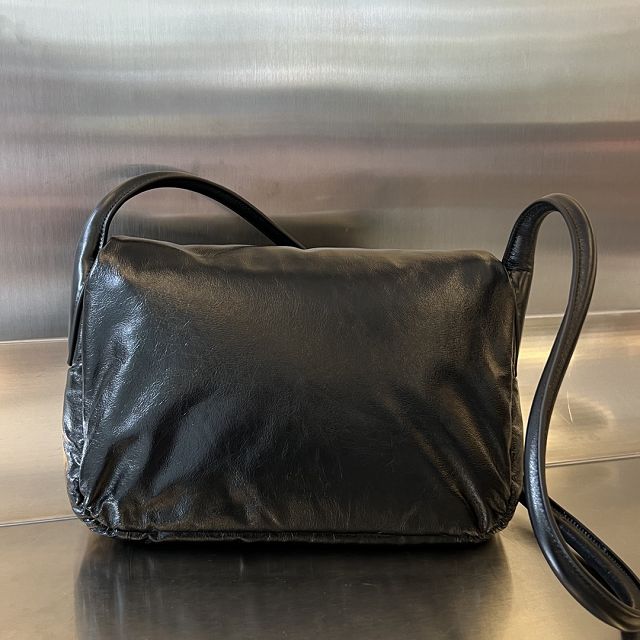 BV original aged calfskin shoulder bag 717237 black