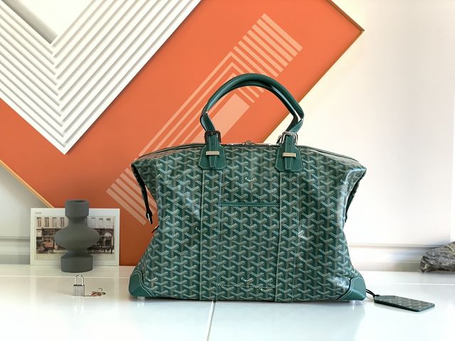 Goyard original canvas&calfskin bowling 45 bag GY0032 green