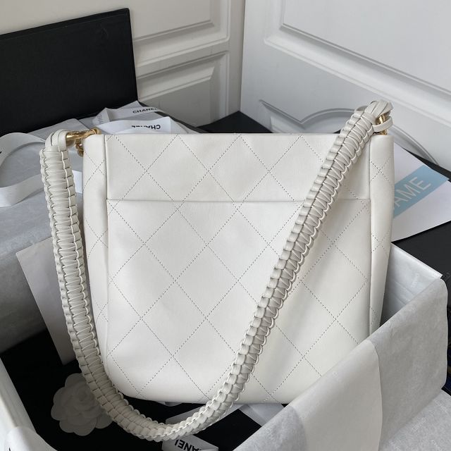 2023 CC original calfskin hobo handbag AS4210 white