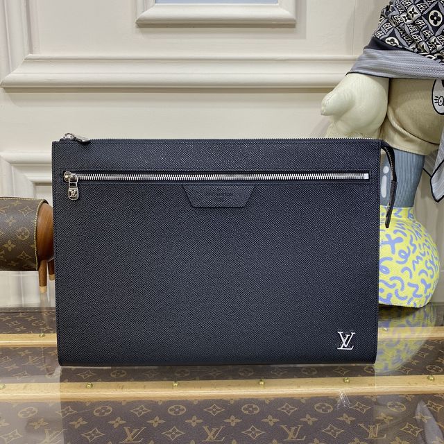 Louis vuitton original calfskin pochette N40483 black