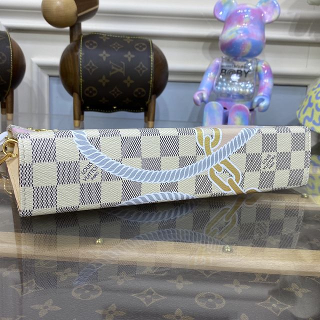 Louis vuitton original damier azur toiletry pouch on chain N40469