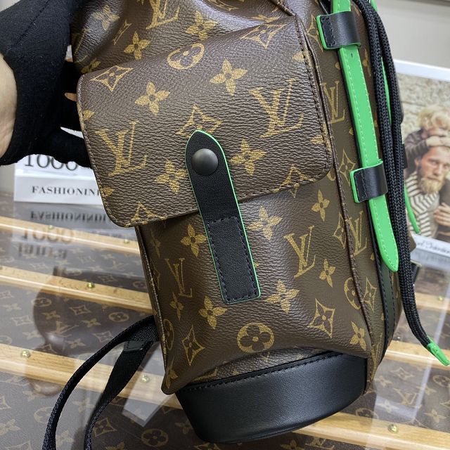 Louis vuitton original monogram canvas christopher backpack pm M46247 green