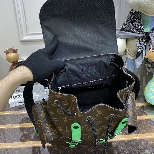 Louis vuitton original monogram canvas christopher backpack pm M46247 green