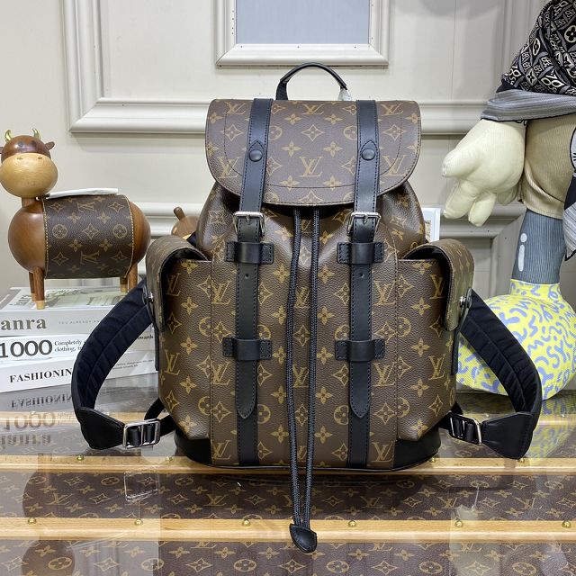 Louis vuitton original monogram canvas christopher backpack pm M46331 black