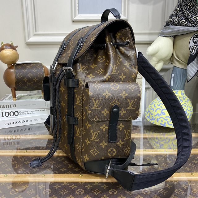 Louis vuitton original monogram canvas christopher backpack pm M46331 black