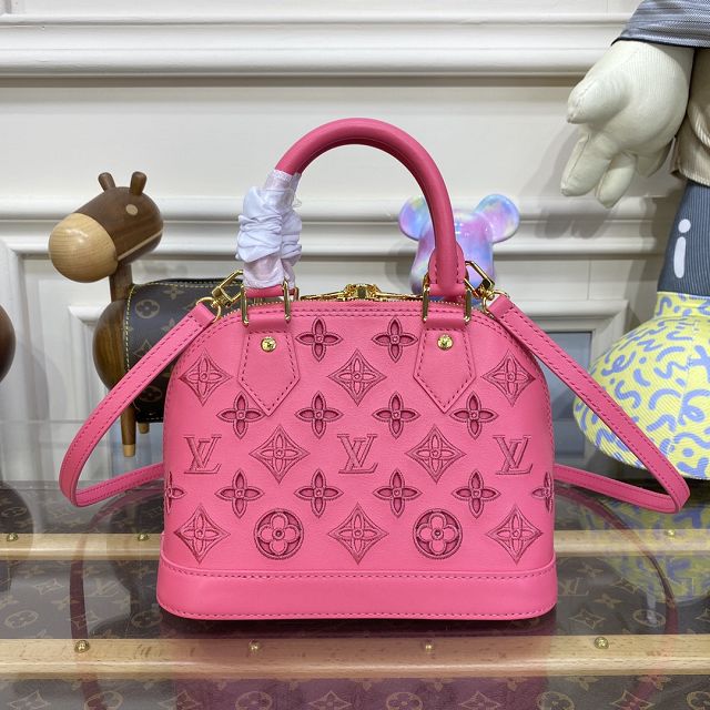 2023 Louis vuitton original calfskin alma BB M91606 pink