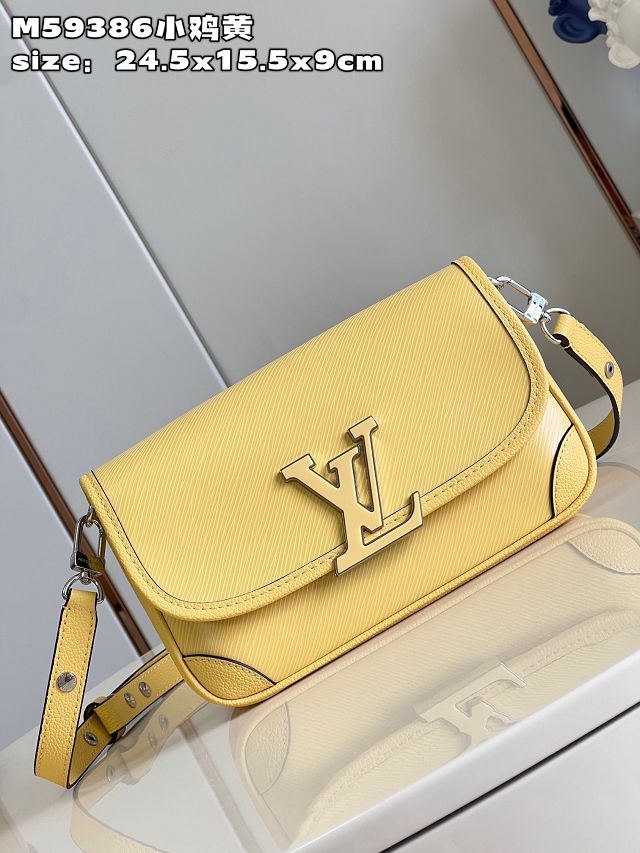 2023 Louis vuitton original epi leather buci crossbody M59386 yellow