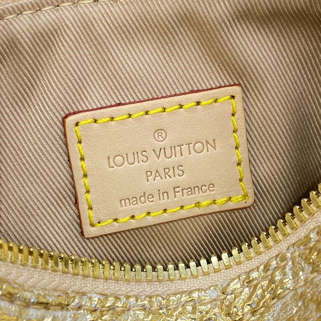 2023 Louis vuitton original denim speedy 20 M82242 gold