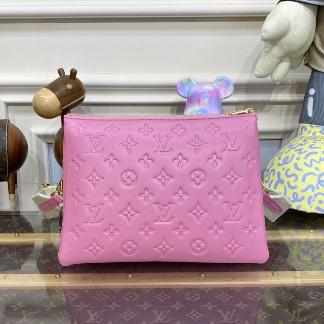 2023 Louis vuitton original lambskin coussin pm bag M22395 pink