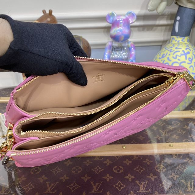 2023 Louis vuitton original lambskin coussin pm bag M22395 pink