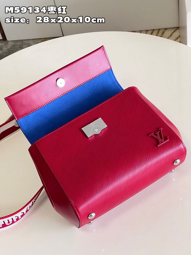 Louis vuitton original epi leather cluny BB handbag M59134 bordeaux