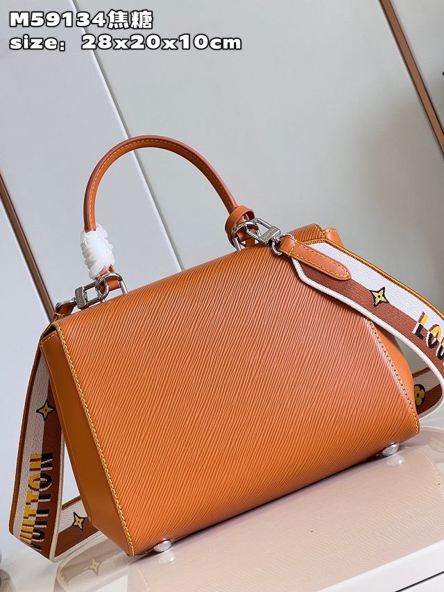 Louis vuitton original epi leather cluny BB handbag M59134 caramel