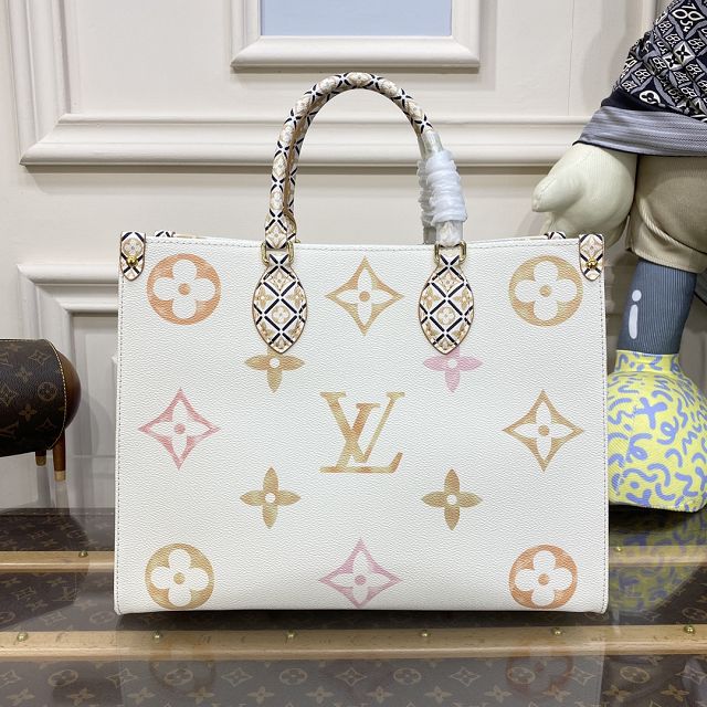 2023 Louis vuitton original monogram canvas onthego MM M22975 beige