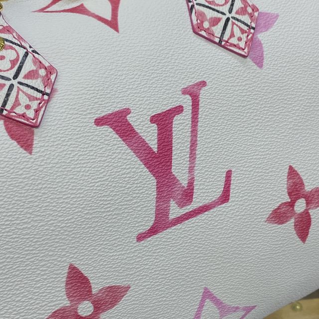 2023 Louis vuitton original monogram canvas speedy 25 M23073 pink