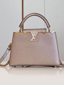 Louis vuitton original calfskin capucines BB handbag M22055 light gold