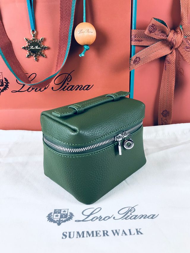 Loro Piana original calfskin extra pocket L11 case FAN4030 green