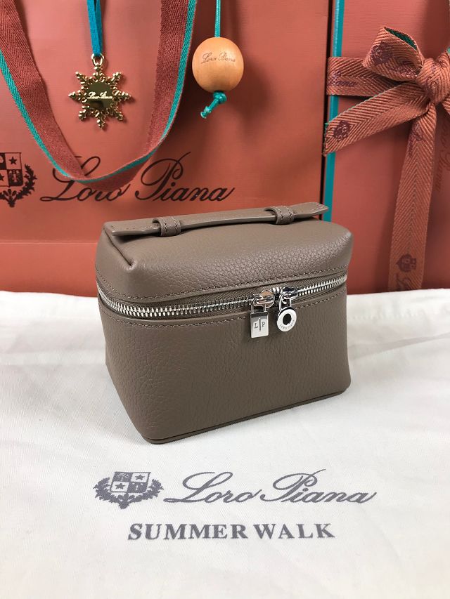 Loro Piana original calfskin extra pocket L11 case FAN4030 grey
