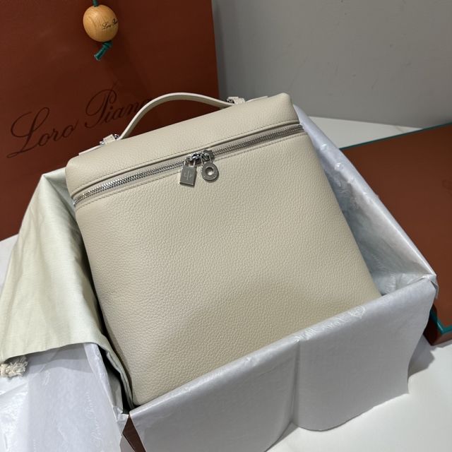 Loro Piana original calfskin extra pocket backpack FAN4041 beige
