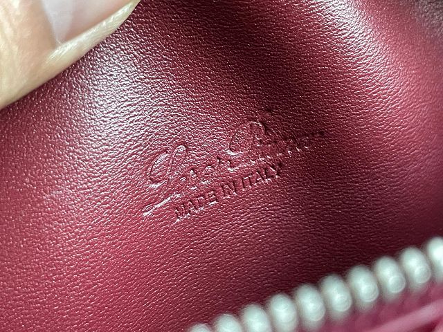 Loro Piana original crocodile leather extra pocket pouch FAN4199 bordeaux