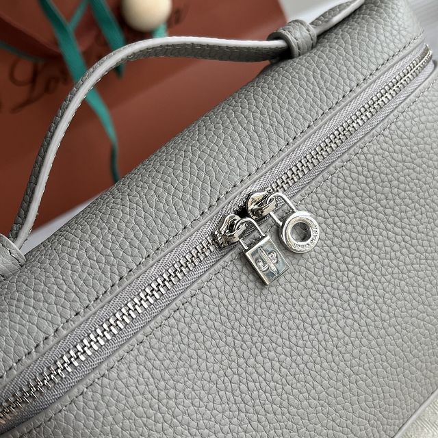 Loro Piana original calfskin extra pocket pouch L19 FAN4045 light grey