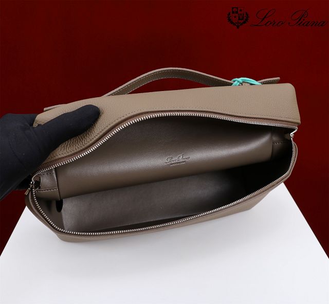 Loro Piana original calfskin extra pocket pouch L27 FAI8511 grey