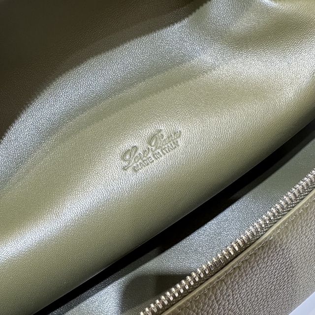 Loro Piana original calfskin extra pocket pouch L27 FAI8511 khaki