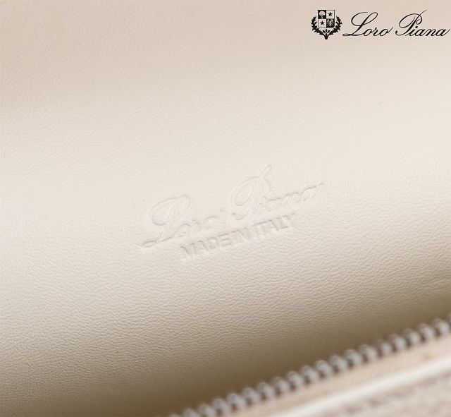 Loro Piana original calfskin extra pocket pouch L27 FAI8511 white