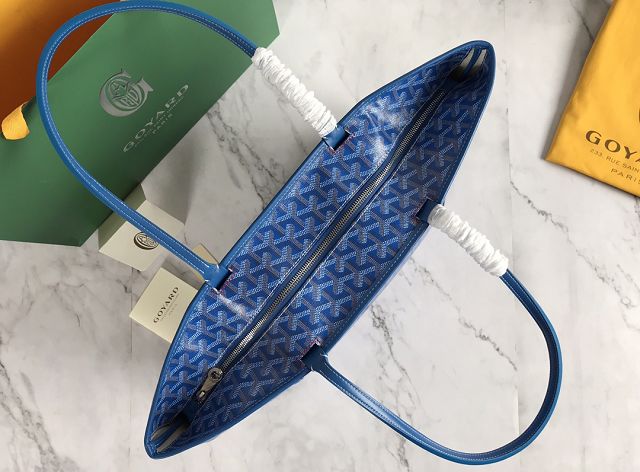 Goyard original canvas artois MM bag GY0034 blue