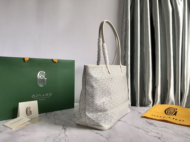 Goyard original canvas artois MM bag GY0034 white