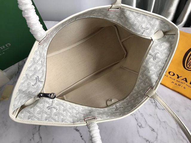 Goyard original canvas artois MM bag GY0034 white