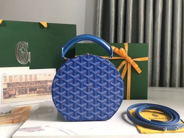 Goyard original canvas alto hatbox bag GY0037 blue