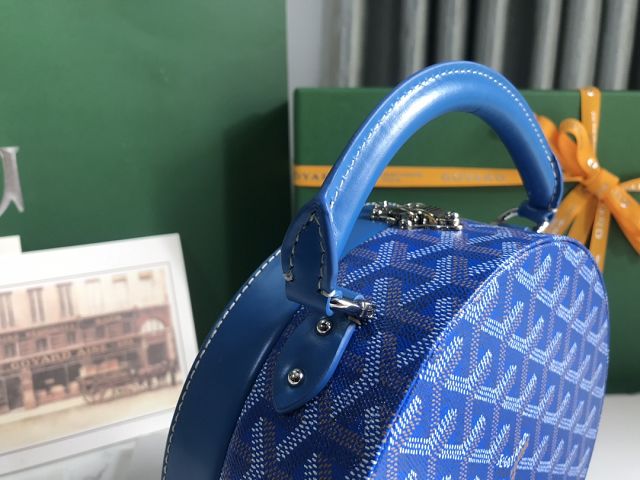 Goyard original canvas alto hatbox bag GY0037 blue