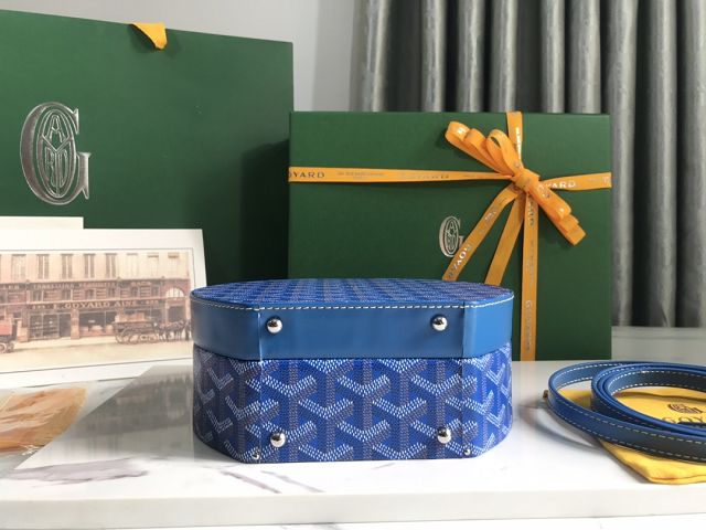 Goyard original canvas alto hatbox bag GY0037 blue