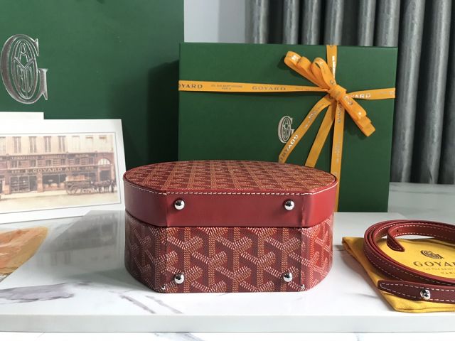 Goyard original canvas alto hatbox bag GY0037 red