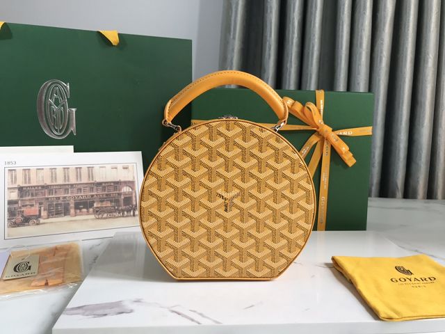 Goyard original canvas alto hatbox bag GY0037 yellow