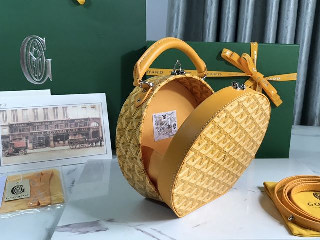 Goyard original canvas alto hatbox bag GY0037 yellow