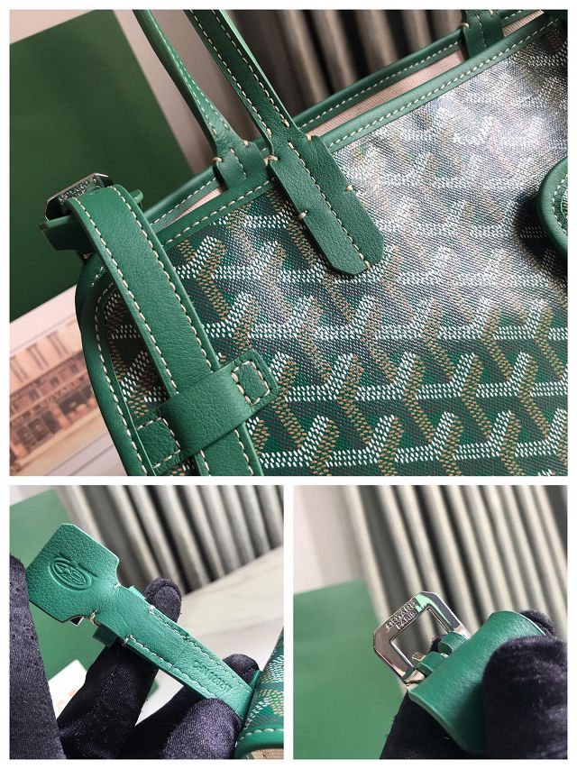Goyard original canvas chien gris pet carrier bag GY0037 green
