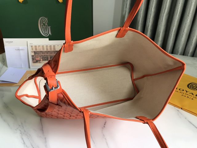 Goyard original canvas chien gris pet carrier bag GY0037 orange