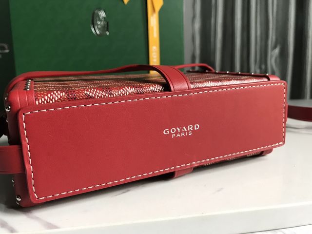 Goyard original canvas minaudiere trunk bag GY0039 red