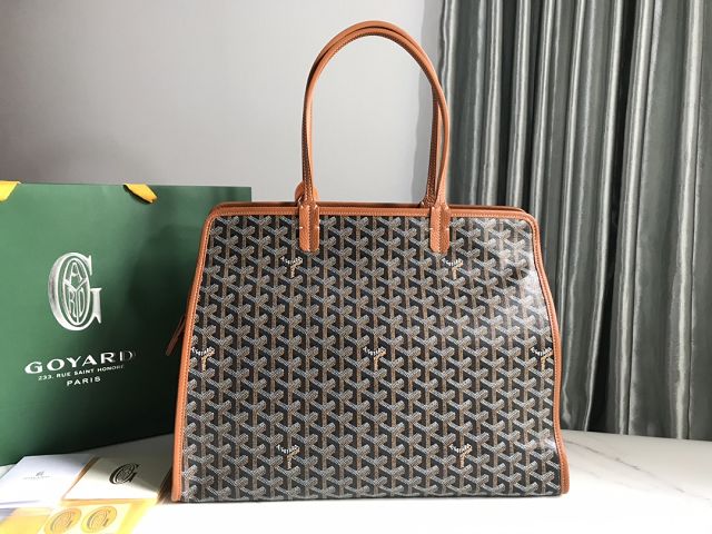 Goyard original canvas hardy PM bag GY0051 brown