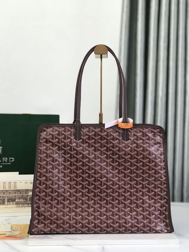 Goyard original canvas hardy PM bag GY0051 burgundy