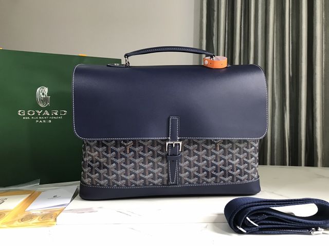 Goyard original canvas messenger bag PM GY0052 navy blue