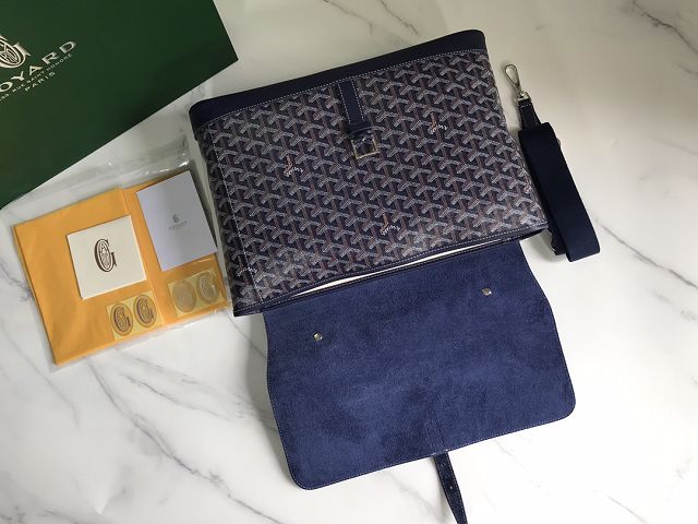 Goyard original canvas messenger bag PM GY0052 navy blue