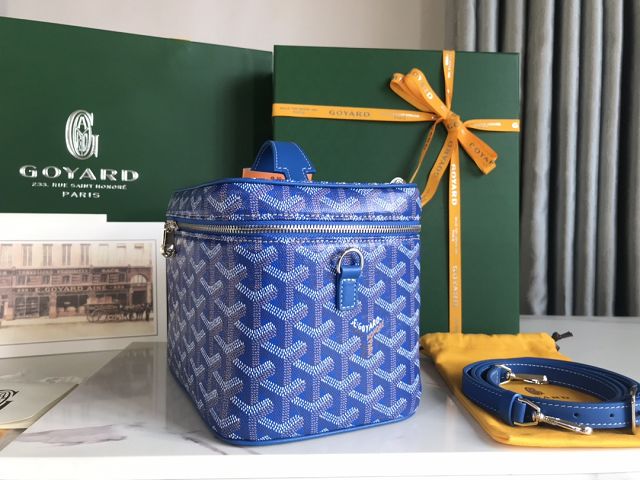 Goyard original canvas muse vanity case GY0052 blue