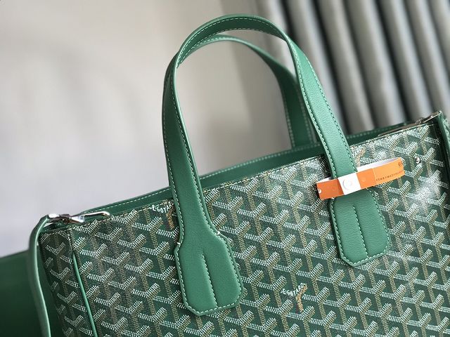 Goyard original canvas voltaire bag GY0055 green