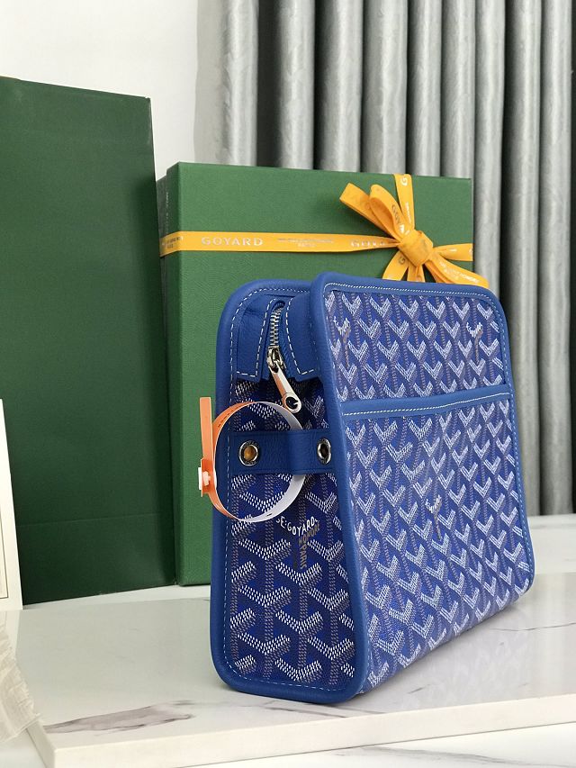 Goyard original canvas clutch GY0008 blue