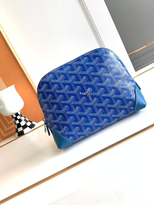 Goyard original canvas vendome cosmetic pouch GY0059 blue