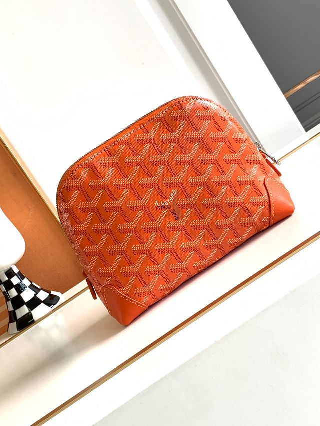 Goyard original canvas vendome cosmetic pouch GY0059 orange