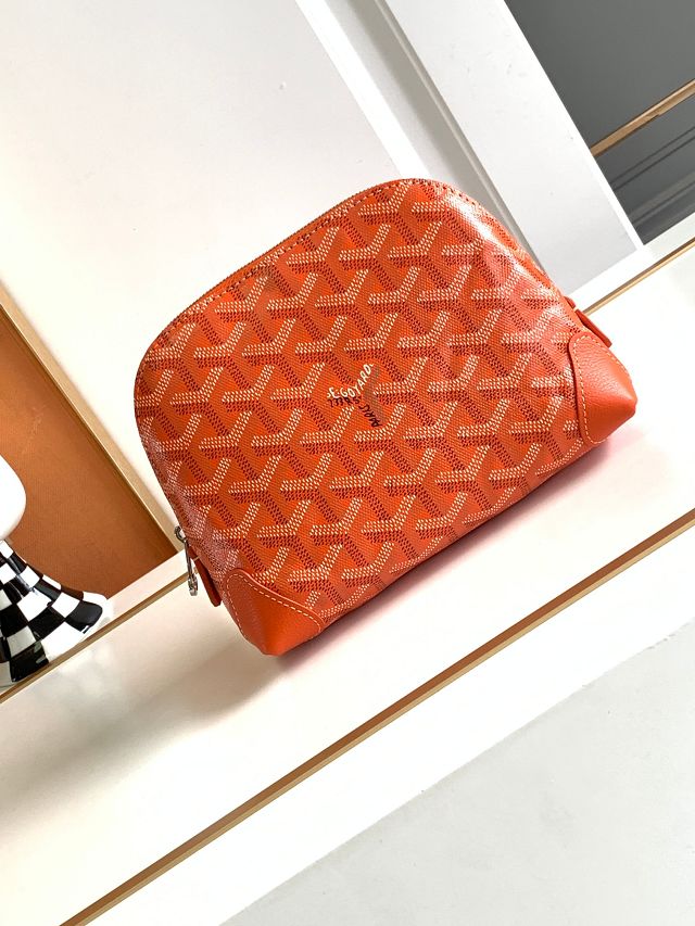 Goyard original canvas vendome cosmetic pouch GY0059 orange